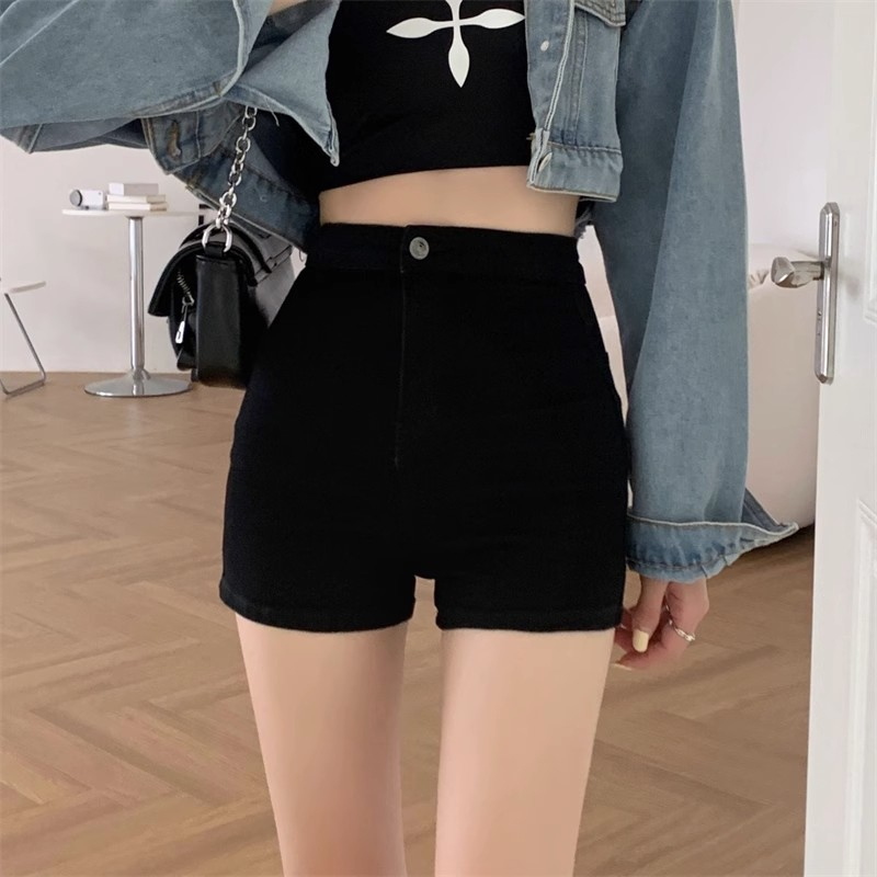 【Cewek_id】Celana jeans pendek korean style wanita hotpants highwaist stretch denim short pants ootd kekinian 2023