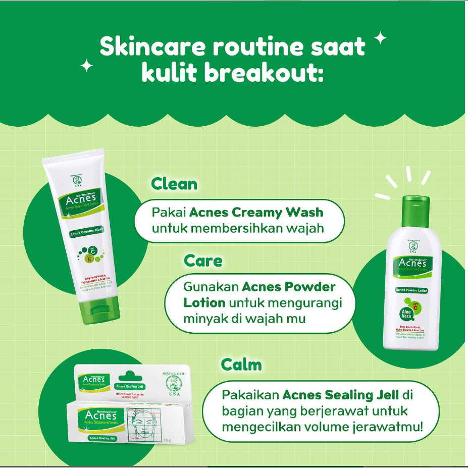 [BPOM] Acnes Creamy Wash 100 ml / Acnes Sabun Wajah / Acnes Face Wash / Facial Wash / Cleanser / MY MOM