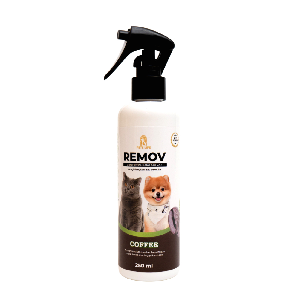 Remov penghilang bau pesing kucing dan anjing remov 250 ml Penghilang bau kotoran hewan