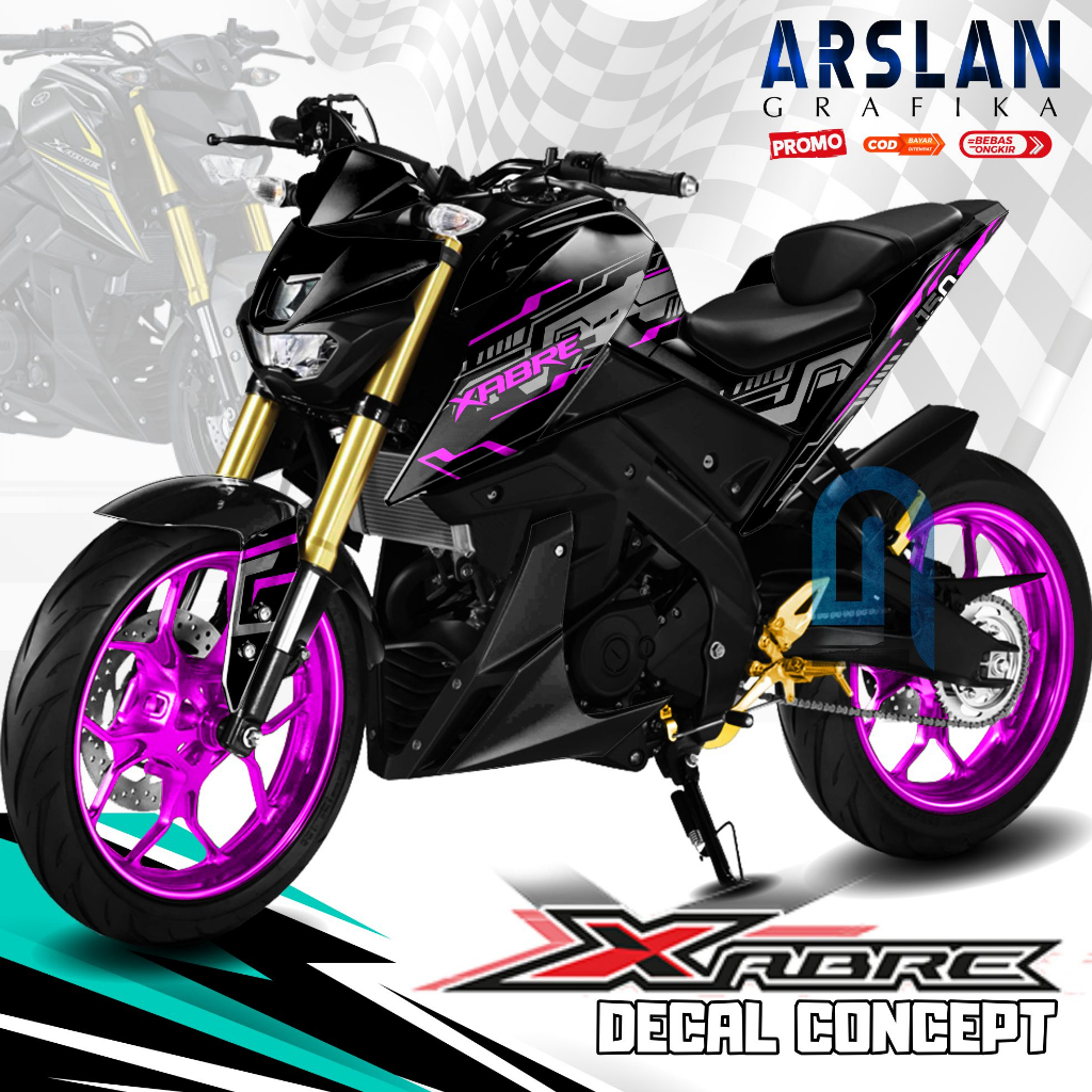 TERBARU Decal XABRE HI TECH Full Body Stiker XABRE HI TECH Full Body Motif Spesial HI TECH