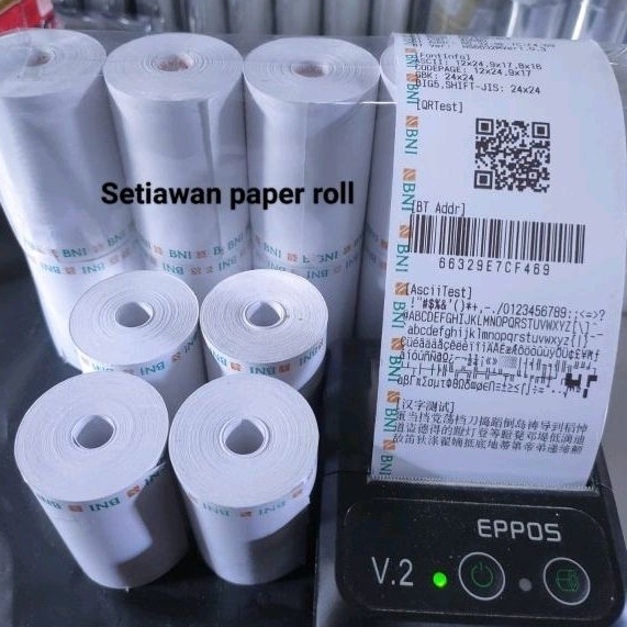 

Kertas kasir thermal logo BNI 58x40
