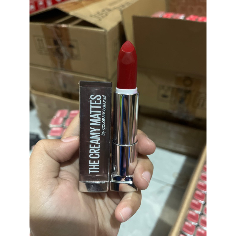 Maybelline The Creamy Mattes - Matte Lipstick Make Up Khusus No.691 {Rich Ruby}