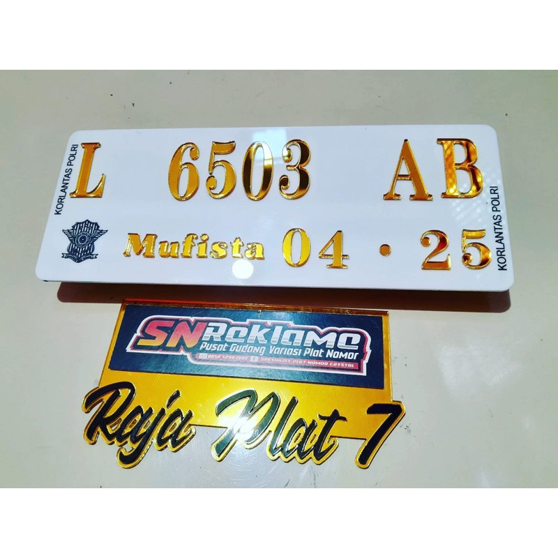 PLAT NOMOR MOTOR Acrylic , mika laser keren, murah, super kualitas