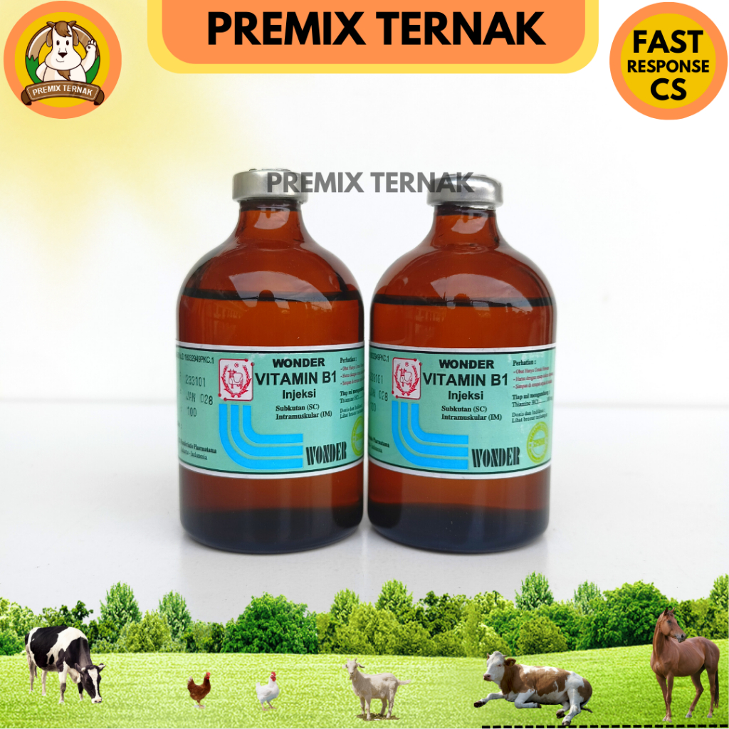 VITAMIN B1 WONDER 100ml - Vitamin B1 untuk Hewan - Vit B1 hewan