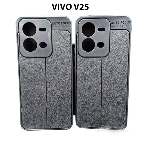 Case Auto Focus Vivo V25 Leather Experience SoftCase Slim Ultimate / Casing Kulit