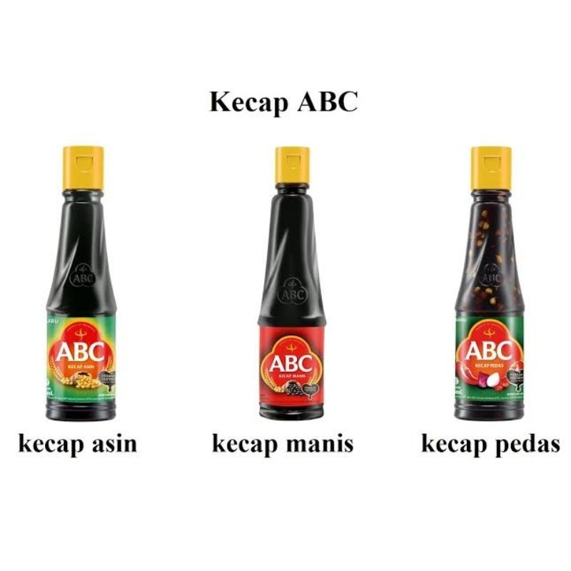 ✨ FSFF ✨ ABC Kecap Botol 135ml Asin | Kecap Manis | Kecap Pedas