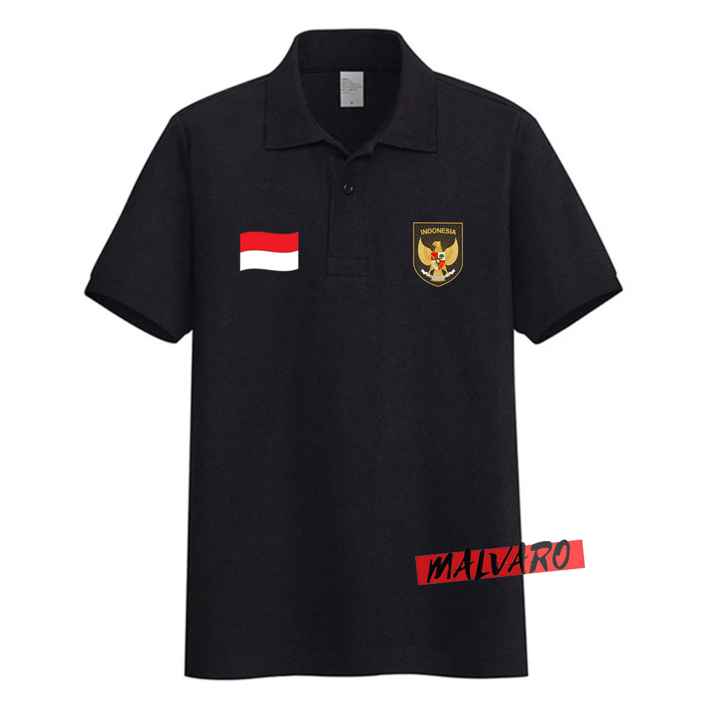 MALVARO Polo Shirt / Polo List / Kaos Kerah Pria / Kaos Polo / Tshirt Pria / RI IND-17(CL)