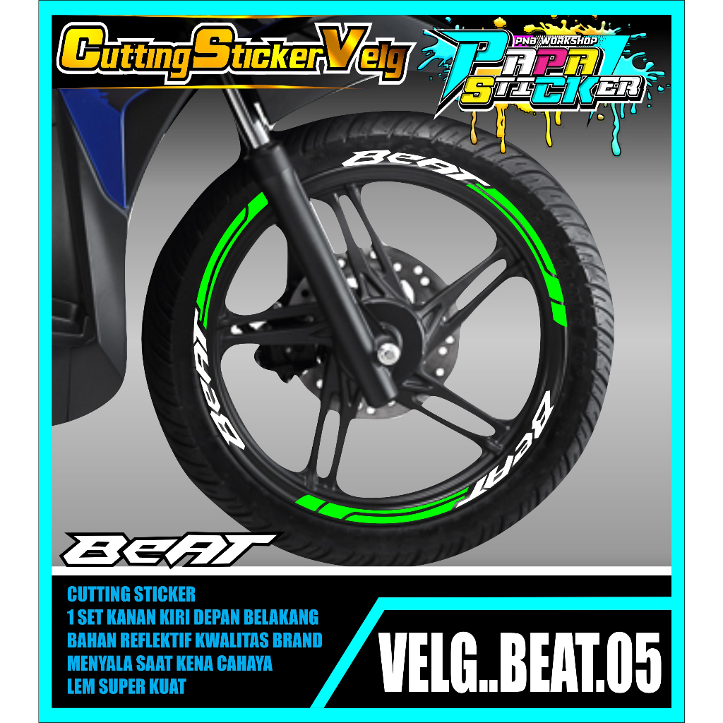 STIKER  VELG BEAT CUTTING STICKER VELG BEAT CUTTING VARIASI 05