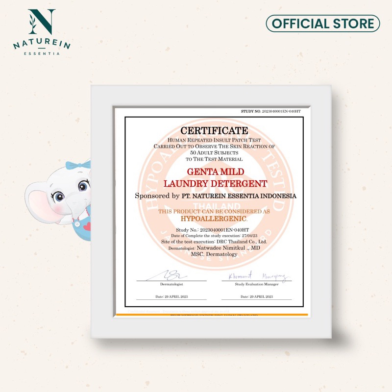 NATUREIN Genta Mild Laundry Detergent 500ml / Deterjen Bayi