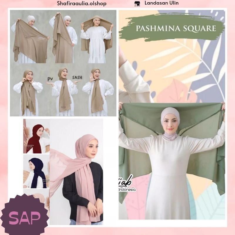 PROMO Pashmina malay CERUTY baby doll 75x180cm dan inner / pasmina PASHMINA SQUARE {SAP•HIJAB}