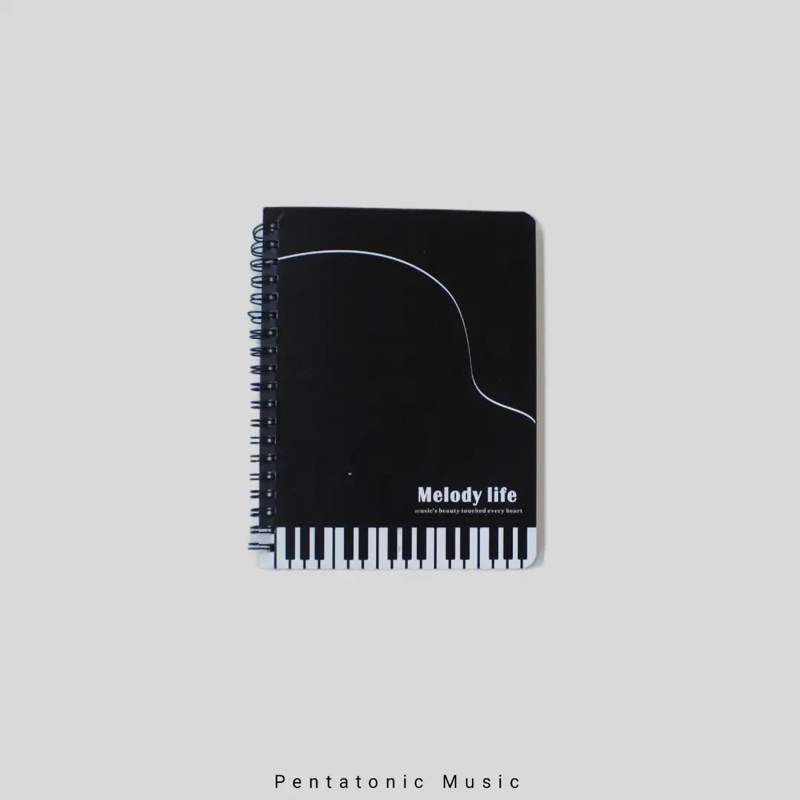 

Melody Life Small Notebook Buku Tulis motif Musik Kado Pianis Pentatonic Gift Souvenir Pianist