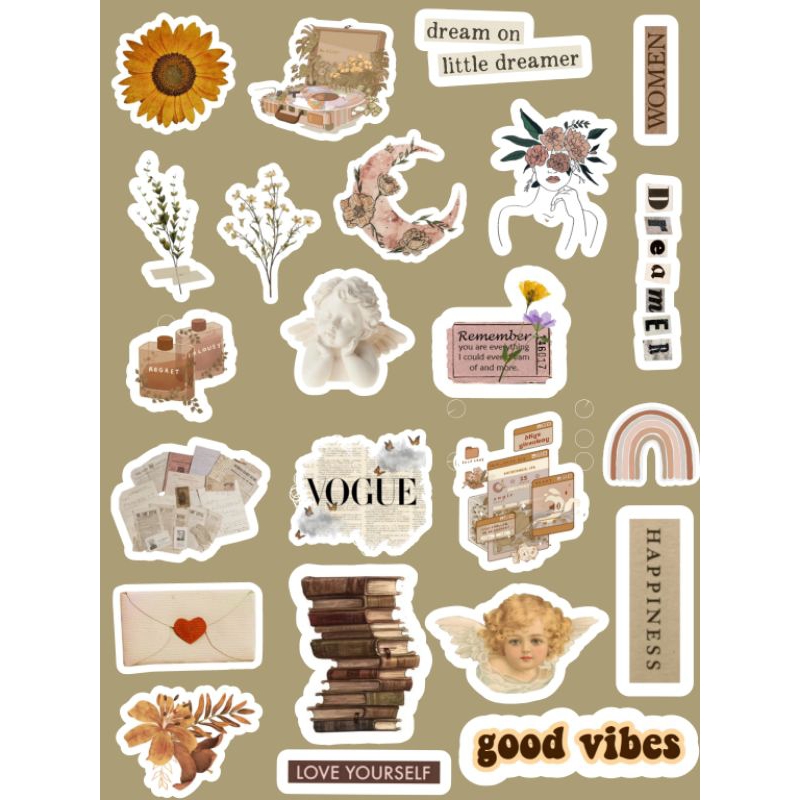 

Stiker Vintage random