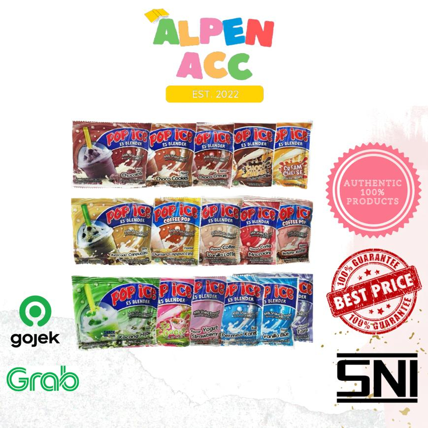

Pop Ice Milk Shake Powder / Es Blender / Minuman Serbuk All Varian
