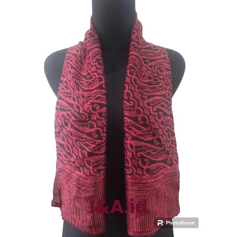 YU8 syal sutra batik scraft batik sutra premium selendang sutra sutera