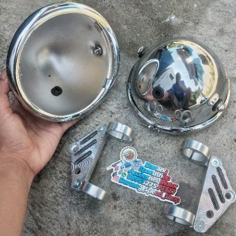 Batok Jute krum Set Kupingan CNC As 31 Untuk Daymaker 5,75 inch PNP CB GL MEGAPRO TIGER VERZA CB150R