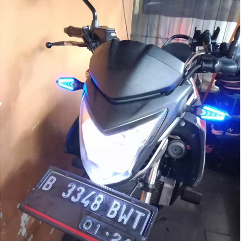 COD Sen Running LED Motor Panah 2 Sisi Sen Runing Vixion Cbr Cb Klx Xabre Taiger Scorpio DLL HARGA SEPASANG KIRI KANAN TERMURAH