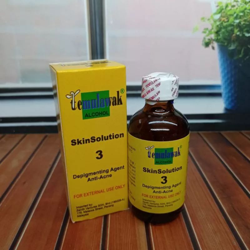 Temulawak Alkohol Skinsolution Depigmenting Agent Anti Acne