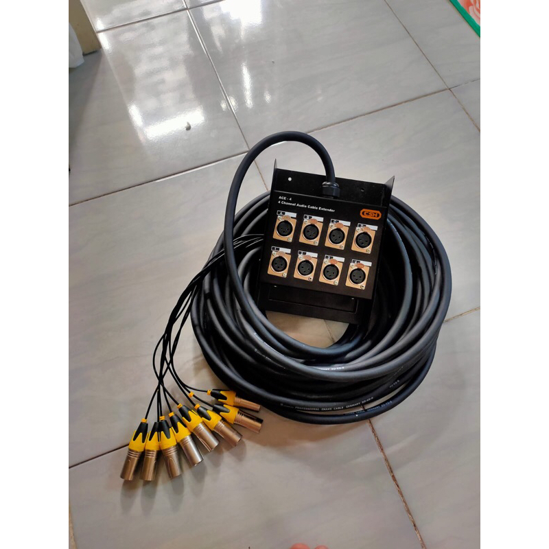 Kabel snake 8 chanel 10 meter lengkap
