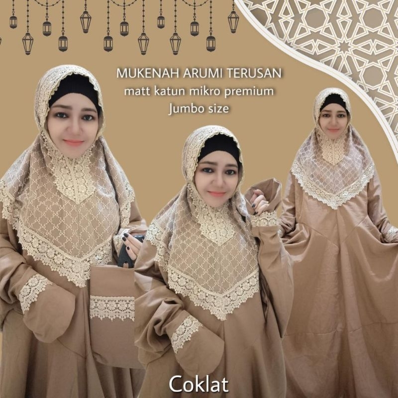 MUKENA ARUMI TERUSAN MATT KATUN MIKRO PREMIUM