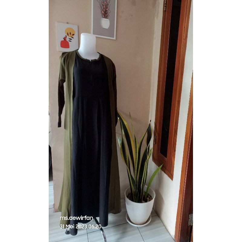 PL jamila dress by syirawadrobe free pashmina warna army