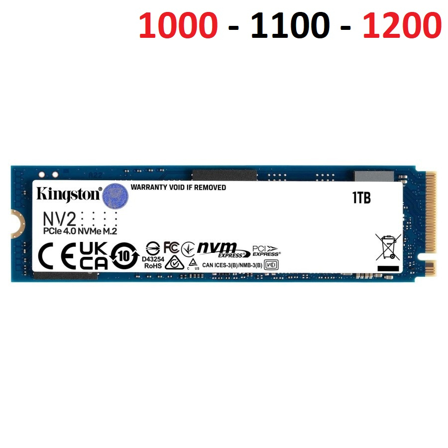 Kingston SSD NV2 M.2 Pcie Gen4 Nvme 1000