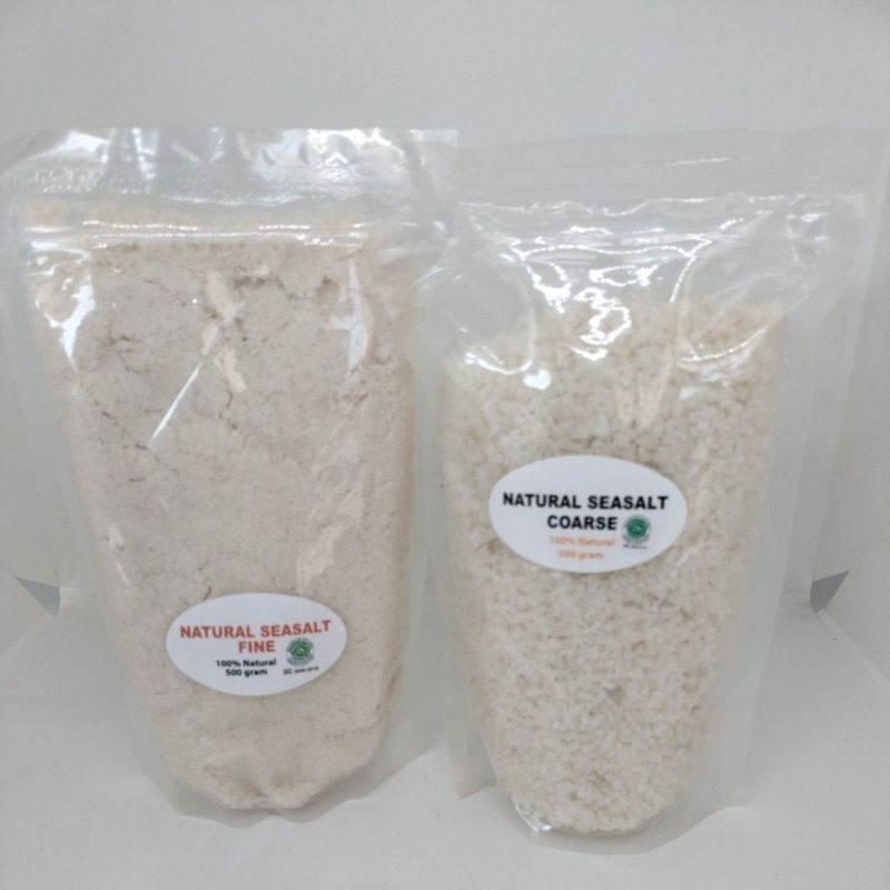 

Natural seasalt fine & coarse 500gr