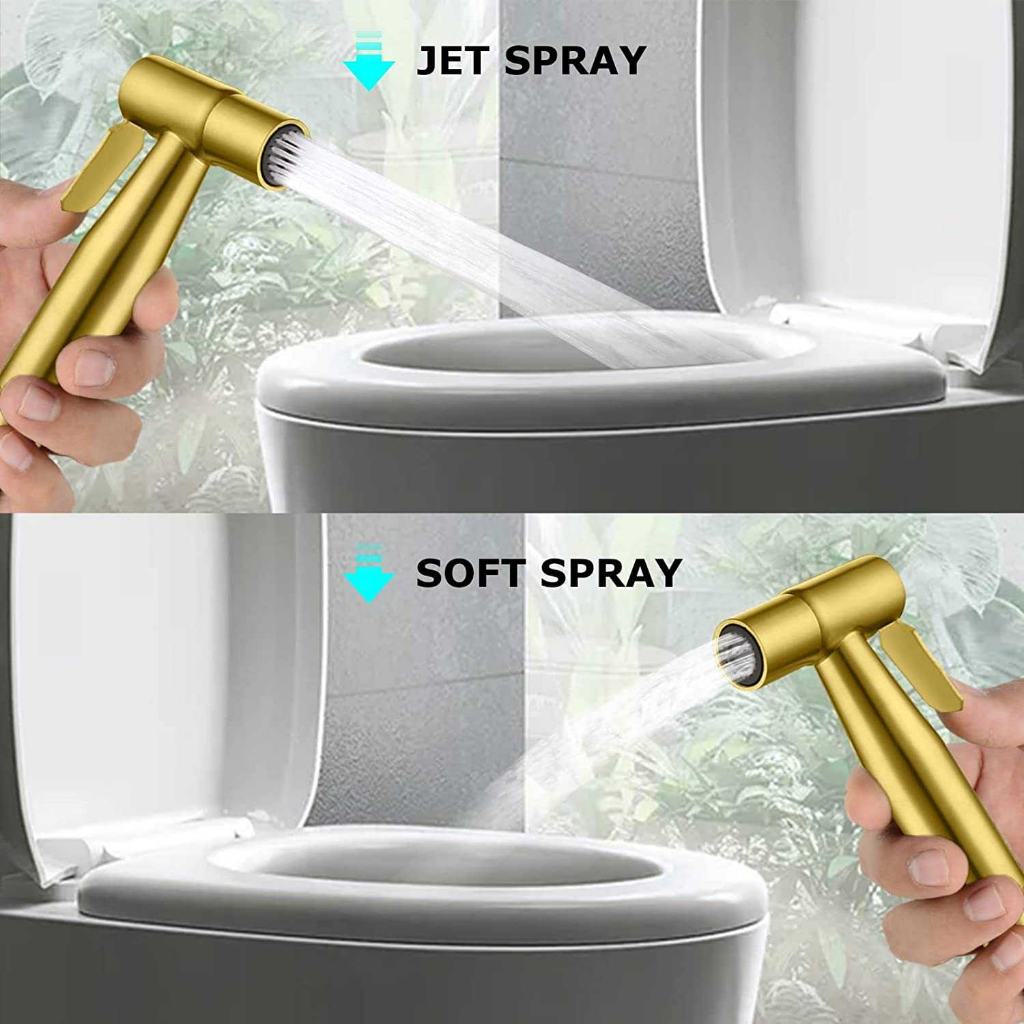 JIQUAN Kepala Jet Washer Shower Closet Bidet Water Spray 5 Set Hose - T103