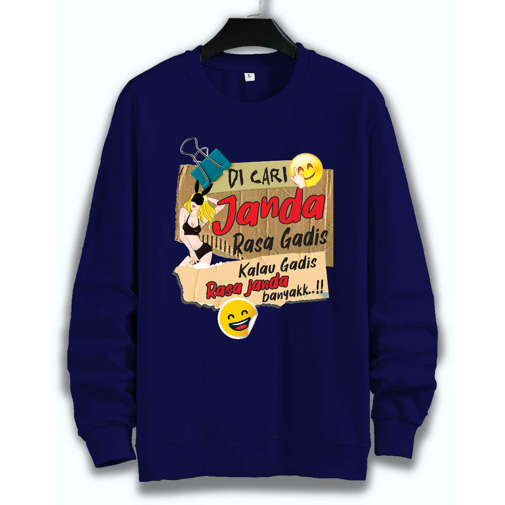 SWEATER PRIA DEWASA / SWEATER PRIA JUMBO ( DI CARI JANDA RASA GADIS )