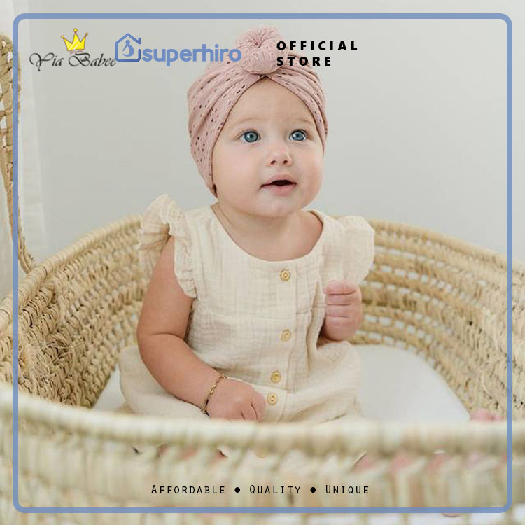 Turban donat bayi bandana anak bayi ciput Turban balita Motif Flower