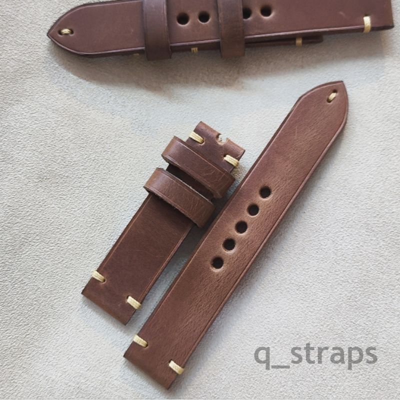 Strap jam tangan Tan Klasik Tebal