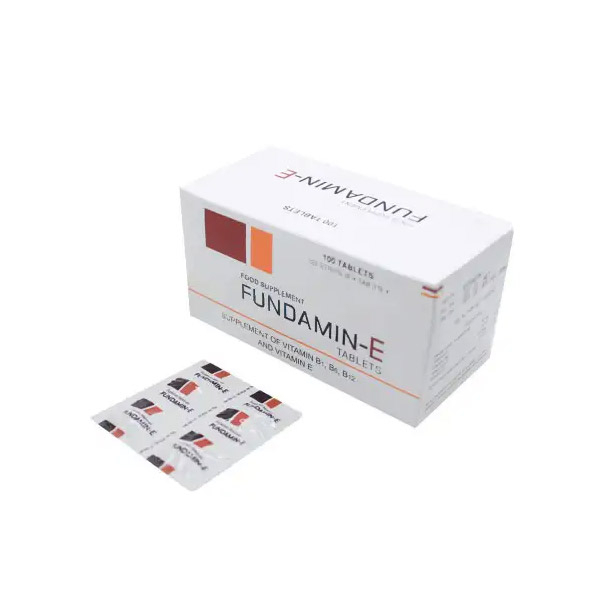 Fundamin-E Box 100's Tablet Darya - Vitamin B Complex / Vitamin E