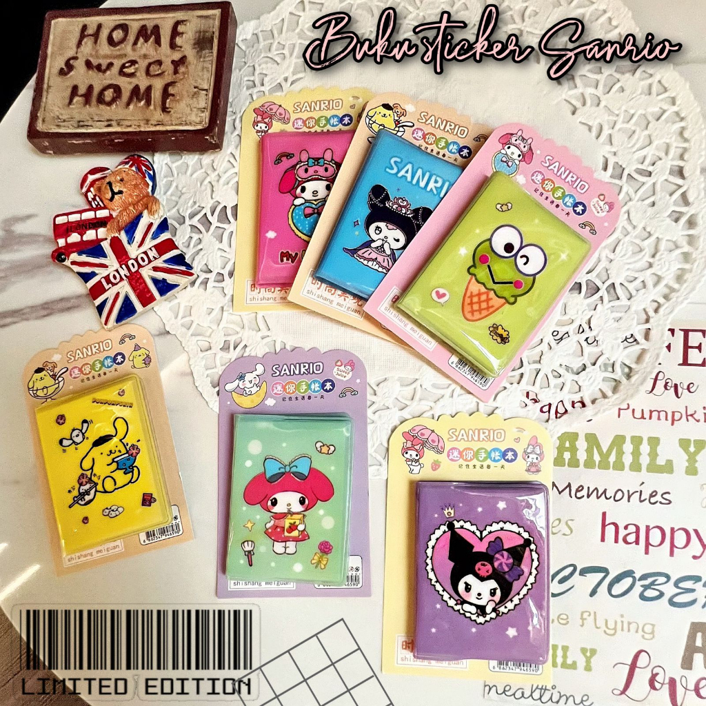 VS BG - GROSIR buku sticker mini sanrio isi 36pcs