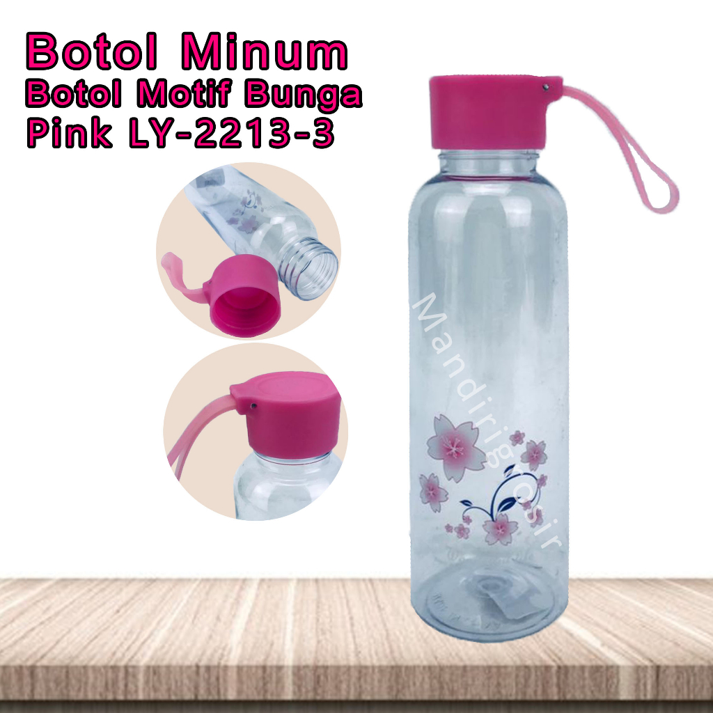 Botol Plastik* Botol Minum* Motif Bunga* 500ml* LY- 2213-3