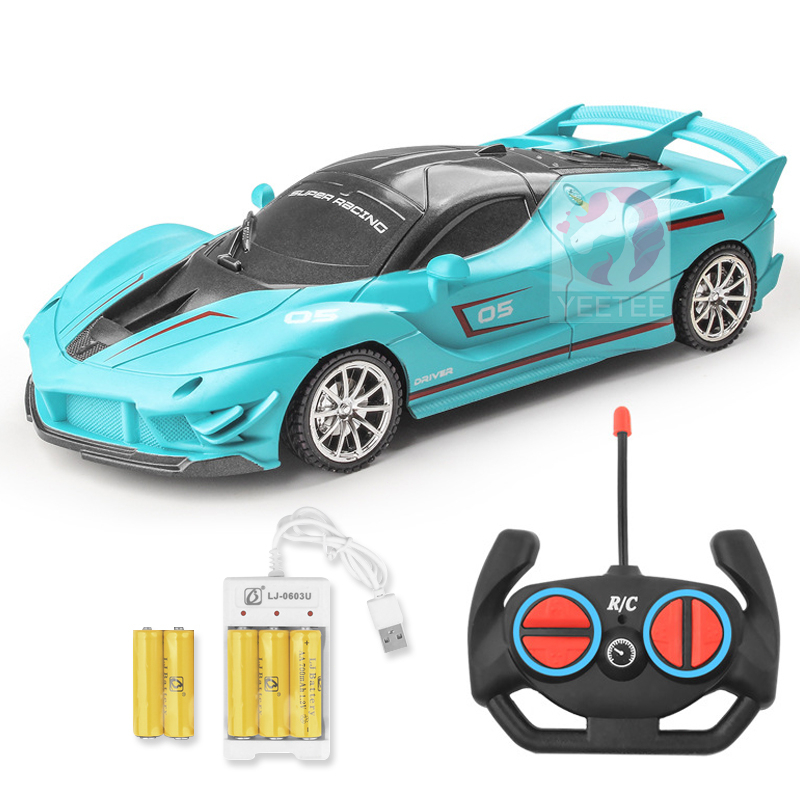 Dengan baterai✅LED USB Remote Control Car/mobil balap rc /LED USB Pengisian Remote Control Mobil Balap/ hadiah untuk anak laki-laki dan perempuan