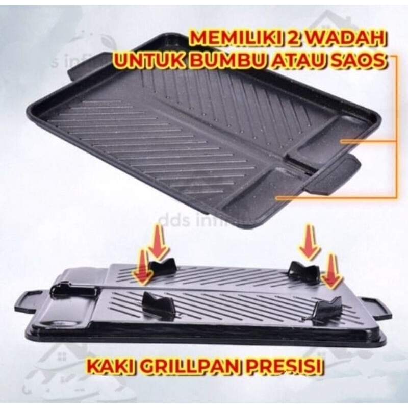 GRILL PAN YAKINIKU ANTI LENGKET/PEMANGGANG MULTI BBQ/ ALAT BAKAR BBQ ANTI LENGKET