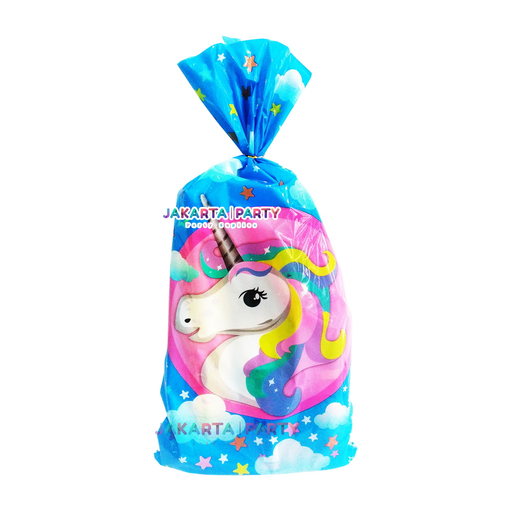 Plastik Snack Kuda Pony biru / Plastik Bingkisan / Plastik Snack