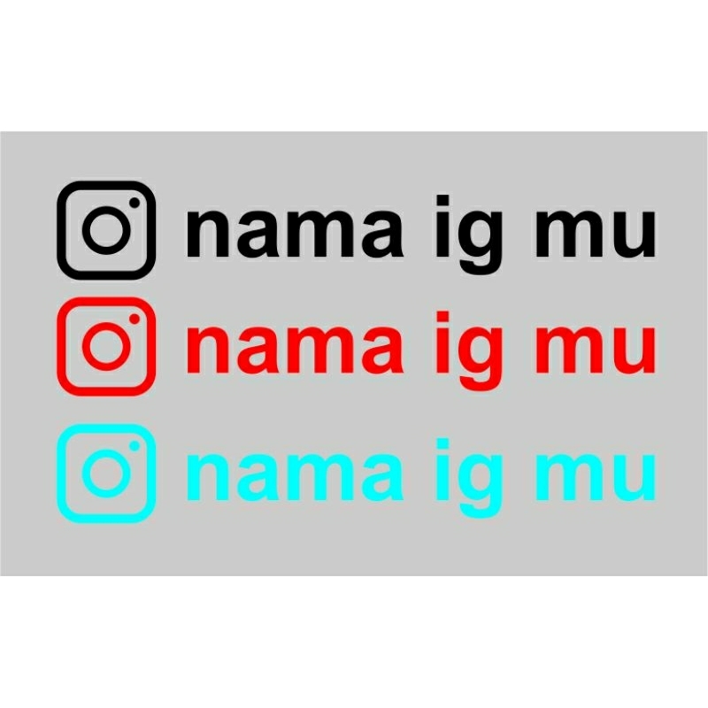 

stiker custom nama sesukamu