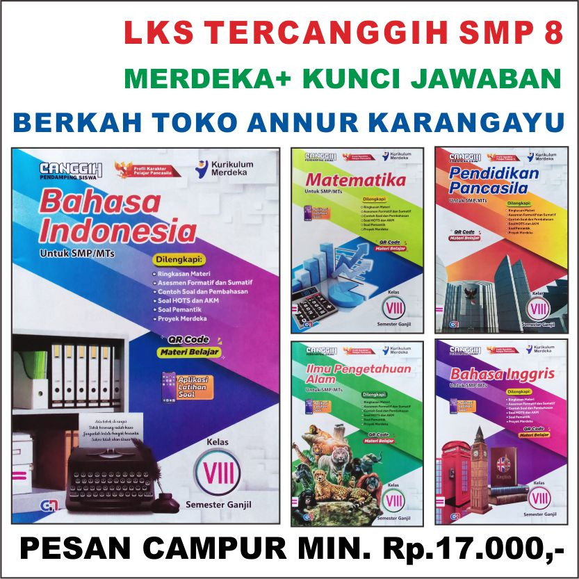 Betijevv LKS TER CANGGIH zamrud 8 SMP ALI * Kunci Jawaban CANGGIH Kelas 8 BERKAH KUMER BUKU PAKET PI