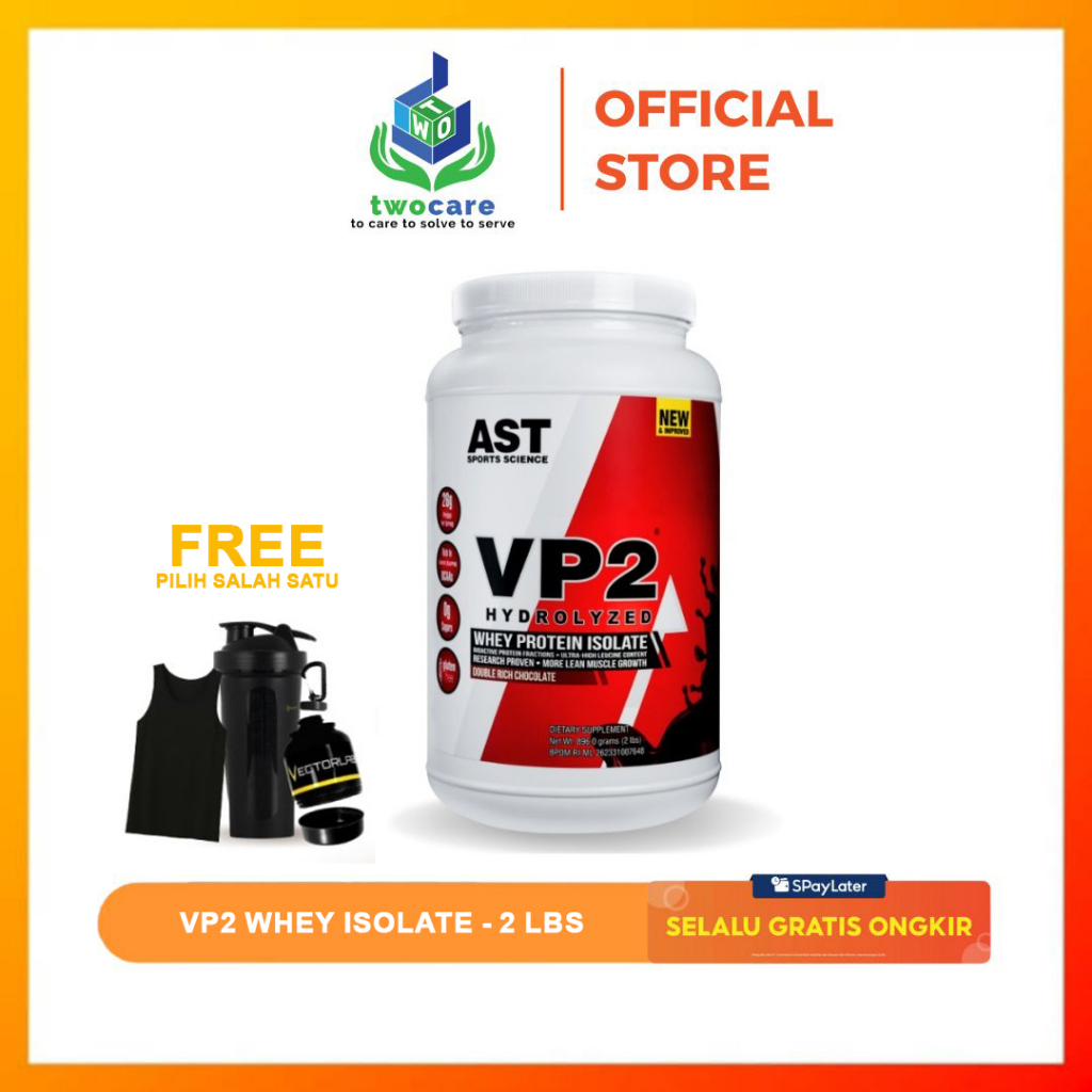 AST VP2 Hydrolyzed Whey Protein Isolate 2 Lbs Susu Protein Iso 2lb