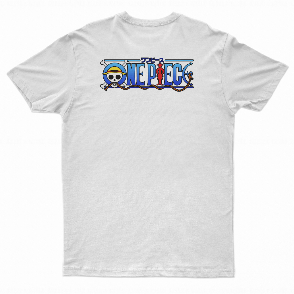 Tshirt Luffy Casual White Anime Manga One Piece Premium Unisex