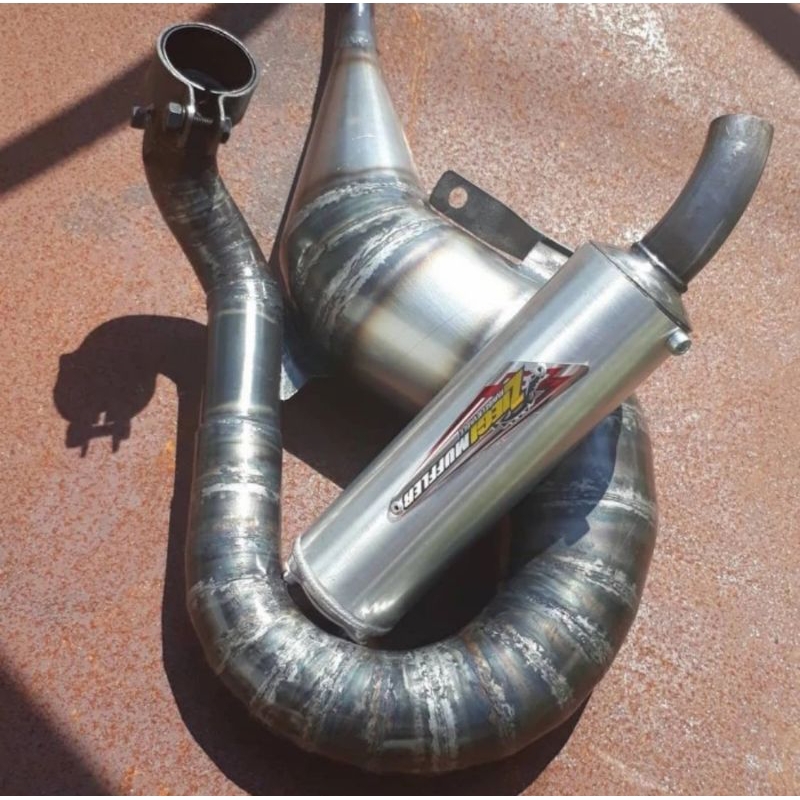 knalpot racing Vespa Spartan Excel 200cc Ziegi Muffler