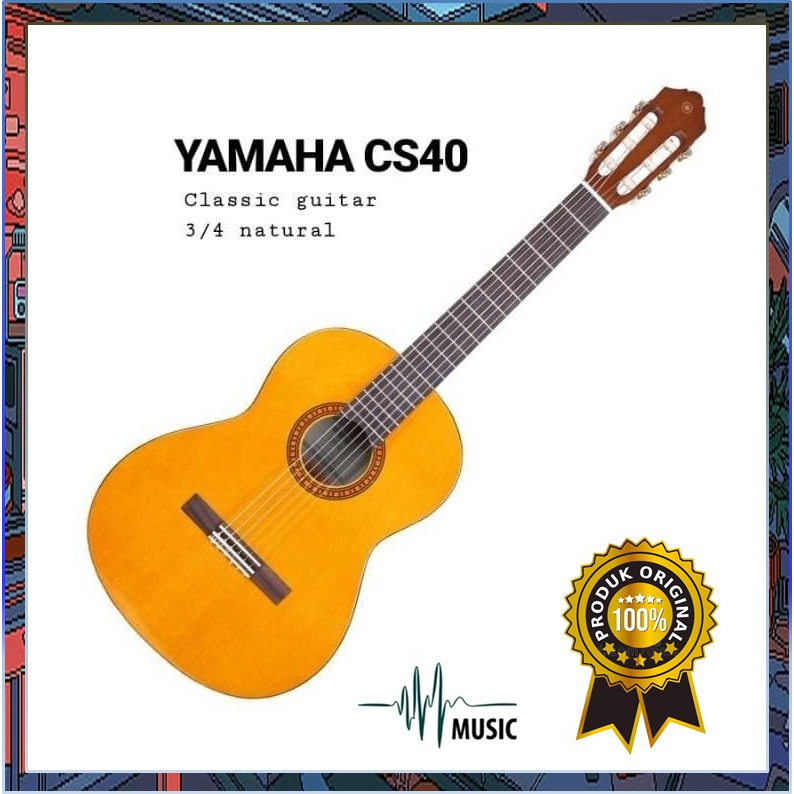 Yamaha Gitar Klasik CS 40 / CS40 - Natural original YAMAHA