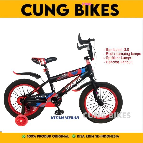 Sepeda Anak BMX Atlantis Twister 16 Inch Ban Jumbo+ lampu