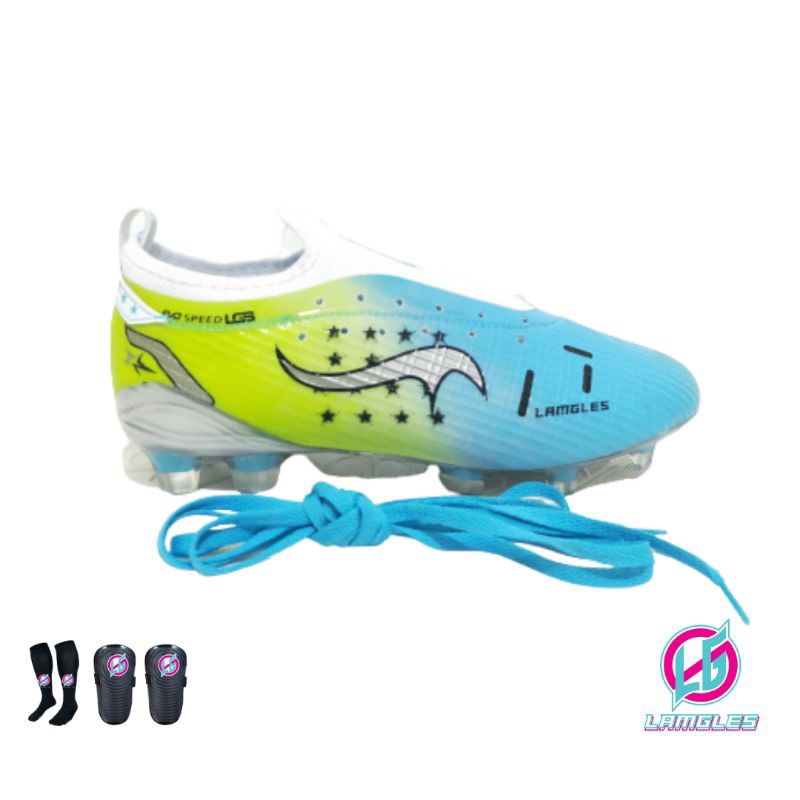 Lamgles - Sepatu Bola Lamgles Star Fg Semi Boot Ukuran 38-43