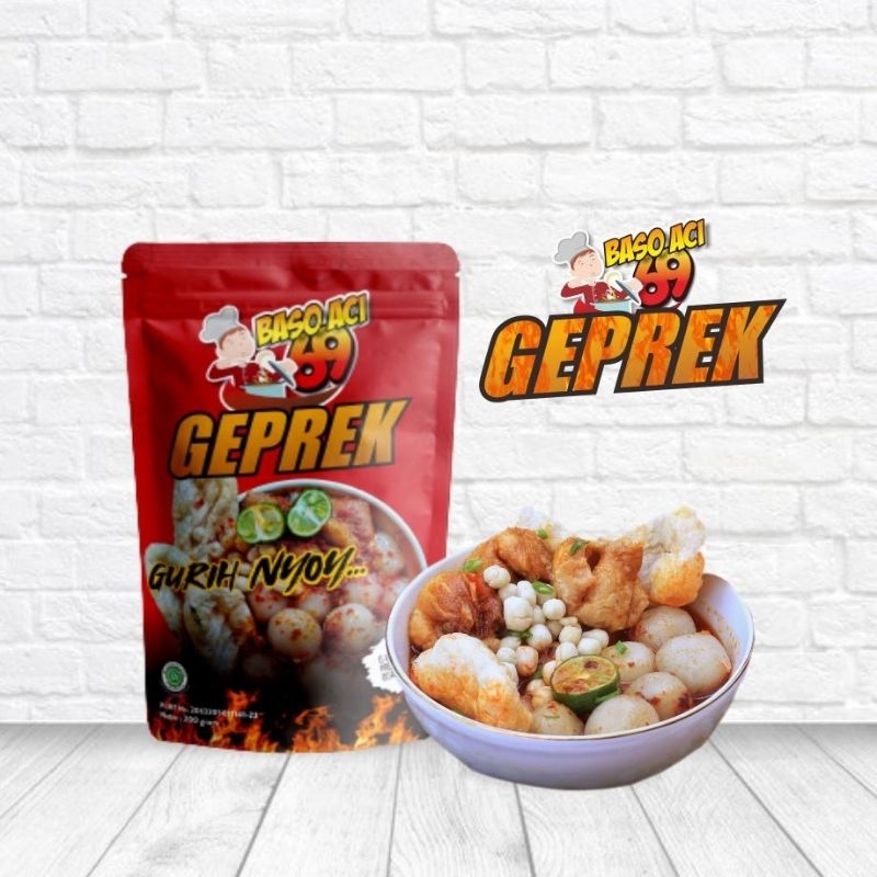 

Baso Aci Geprek 69 200 gram pedas banget