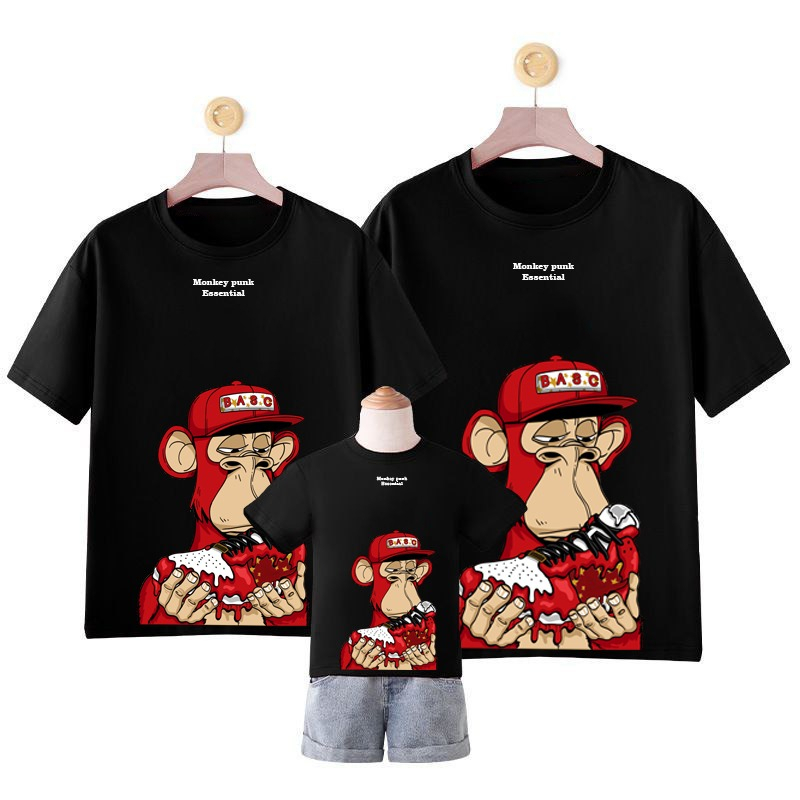 Mokokomo T-shirt Baju Couple Keluarga MP01 Kaos Couple Atasan Couple Keluarga