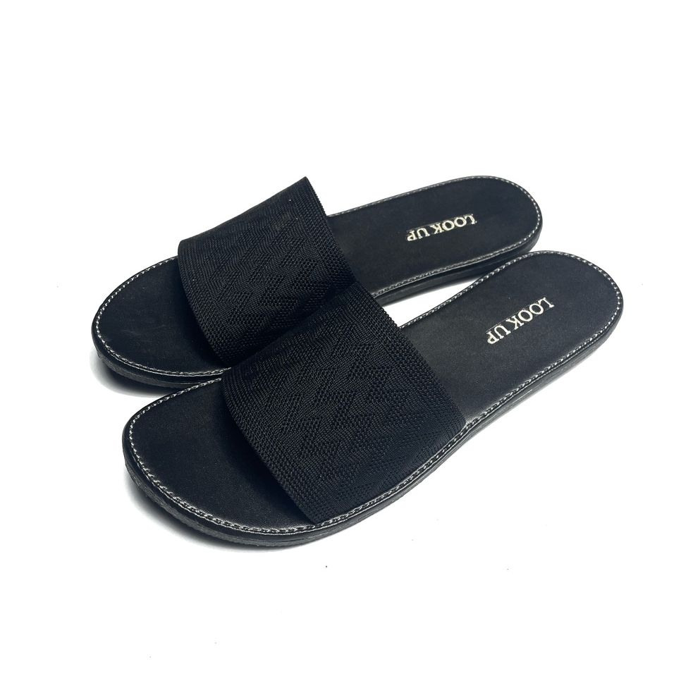 CYRA Look Up Sandal Wanita Sandal Selop Wanita Non Slip Rajut Import