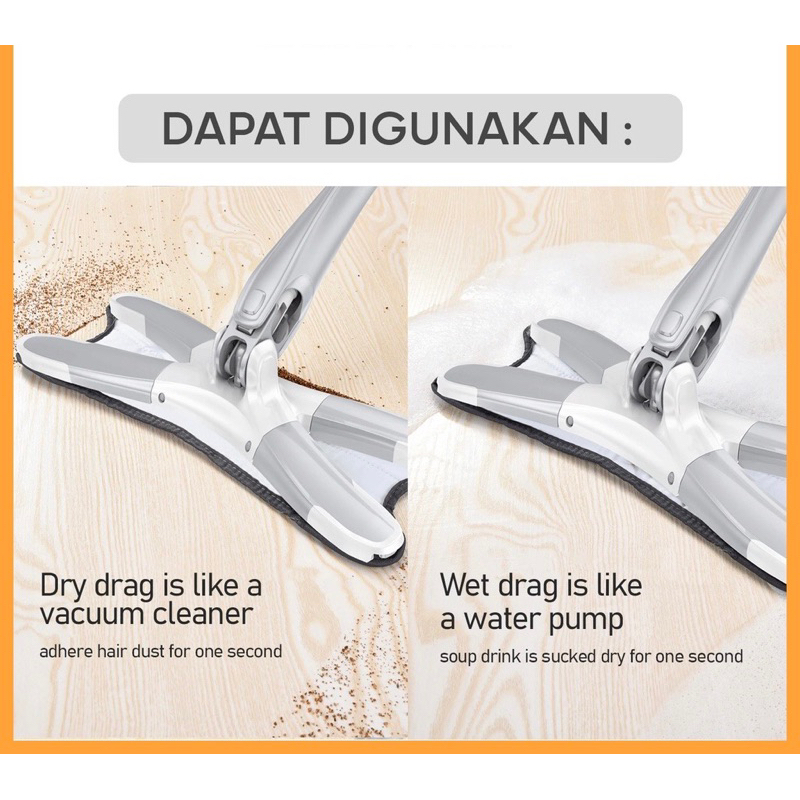 ALAT PEL MOP FLEXIBLE PERAS BENTUK LIGHT X - PEL LANTAI MAGIC OTOMATIS BUTTERFLY - ALAT PEL LANTAI PRAKTIS TANPA PERAS