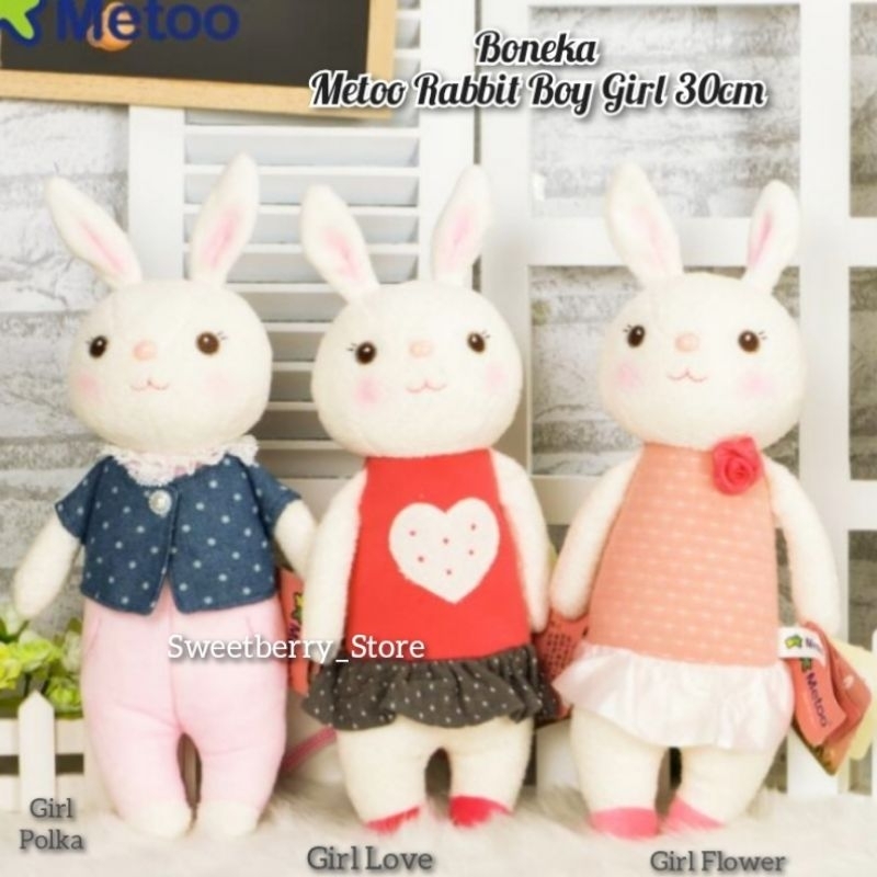 Boneka Metoo Rabbit Boy Girl Metoo Kribo Metoo Angel