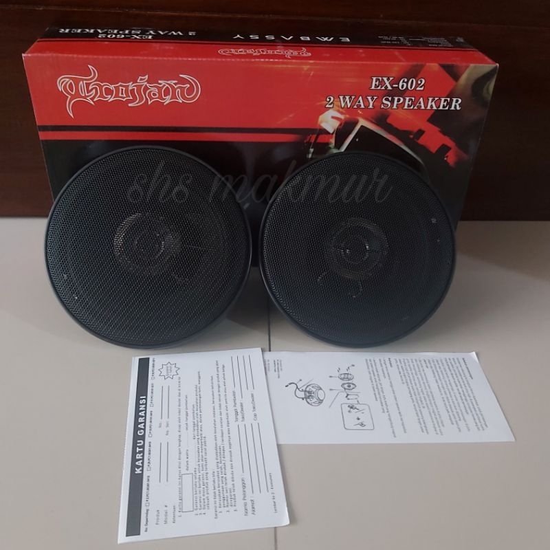 speaker coaxial EMBASSY EX602  6inch / speaker pintu mobil embassy 6"
